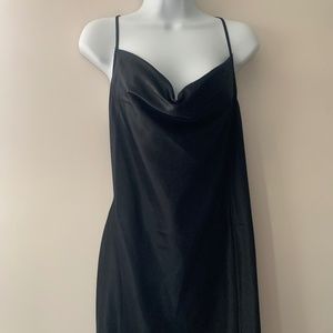 H&M Women's Black Satin Party Dress